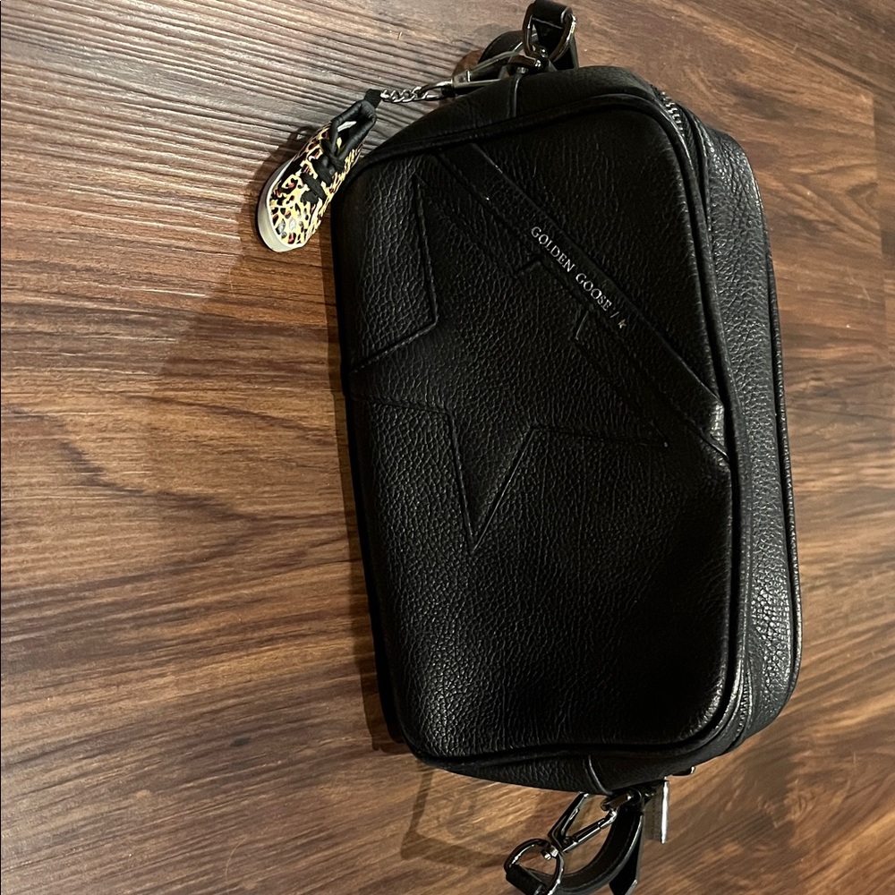 Golden Goose Black Star-Embellished Purse